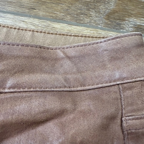 Paige Claudine in Cognac Luxe Coating, Size 31, Fall, Winter, Holiday Flare Jean - Picture 14 of 16